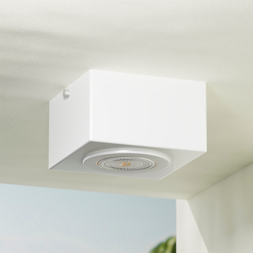 Spot Sobrepor Dicroica Alumínio Teto Beiral Cor Branco Mf270 Mega Forte Iluminação