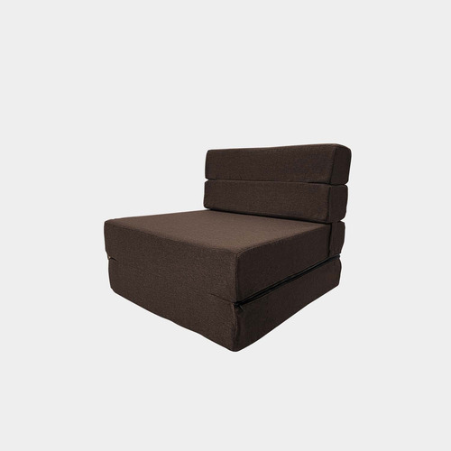 Sillon Sofa Cama Blend Tela Magic Chocolate Inlab Muebles