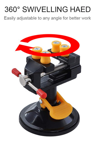 Giradores Abrazadera Banco Tornillo Mordaza Mini Ventosa 360