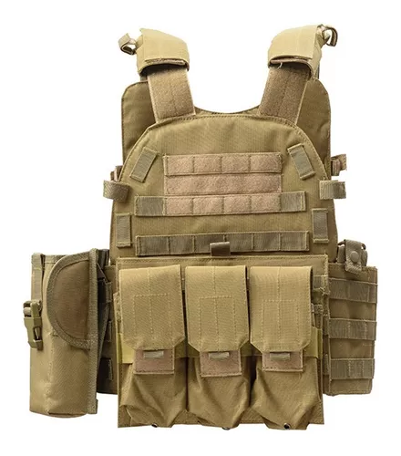 GENERICO Chalecos Tacticos Chaleco Tactico Militar Airsoft BEIGE