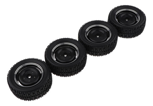 4 Piezas De Neumáticos Para Camiones Wpl 1/16 C14 C24 Negro