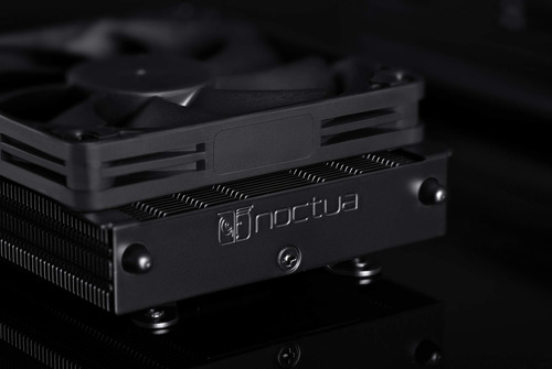 Enfriador De Cpu Noctua Nh-l9a-am4 Chromax.black De Perfil B