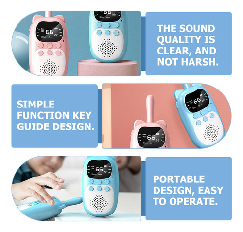 Interfonos Portátiles De Dibujos Animados Con Walkie Talkies