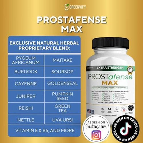 Prostafense Max Suplemento Próstata 60 Cápsulas