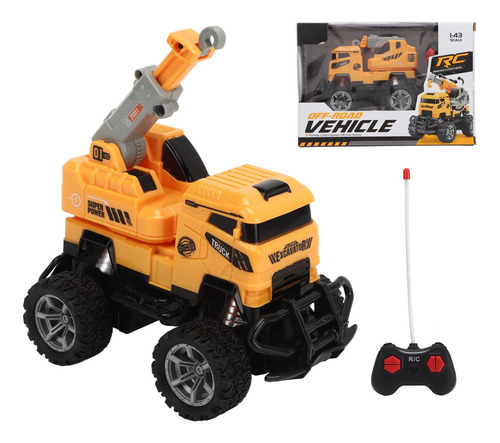 Neumático De Goma Crane Truck Toy Rc A Escala 1:43 De 4 Cana