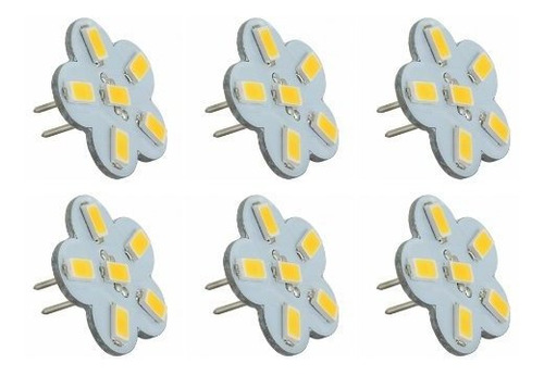 Focos Led - Pack Of 6 - G4 Bi Pin Lamp 3w Led Light Bulb Bac
