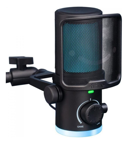 Microfone Gamer Fifine Ampligame Am6, Condensador, Rgb, Usb