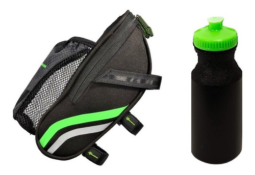 Bolsa Para Bicicleta De Polyester Con Botella Hidratante