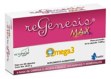 Regenesis Max Suplemento Alimenticio A Base De Omega 3 (dha 