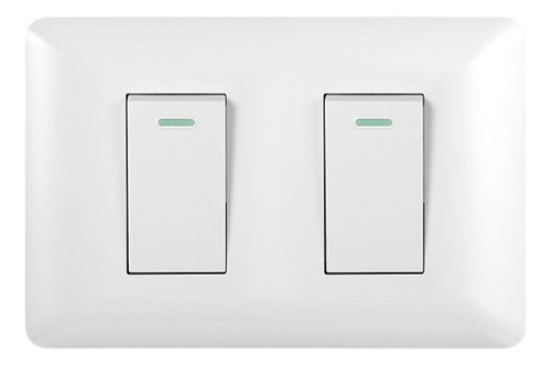 Pack 2un Interruptor Doble Emb. 9/24 10a 250v Blanco - Want