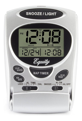 Reloj Despertador Plegable Equity 31300 Temporizador De...