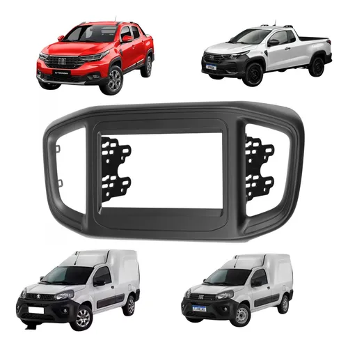comprar Moldura Dvd Multimídia Mp5 2din Fiat Nova Strada 2021 A 2024