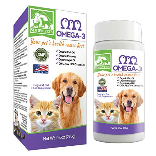 Orgánico Omega 3 Perros Amp; Gatos - Pescado, Aceites I55kt