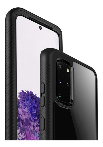 Imagem 2 de 3 de Capa Anti-impacto 360º Para Samsung Galaxy S20 Plus - Preta