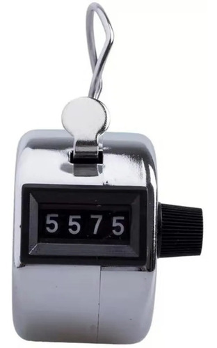 Imagen 3 de 5 de Contador Manual Metálico 4 Digitos 9999 Clicks Profesional