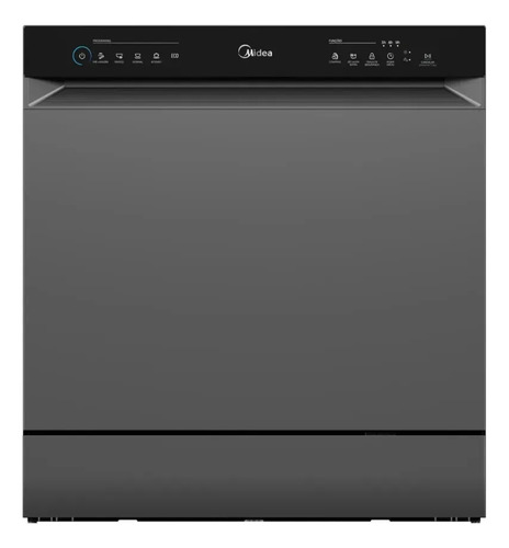 Lava Louças 8 Serviços Cinza Touch Plus Midea Cinza