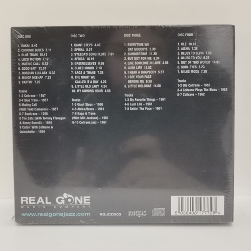 John Coltrane The Best Of.. 1957-1962 4cds Nuevo Musicovinyl