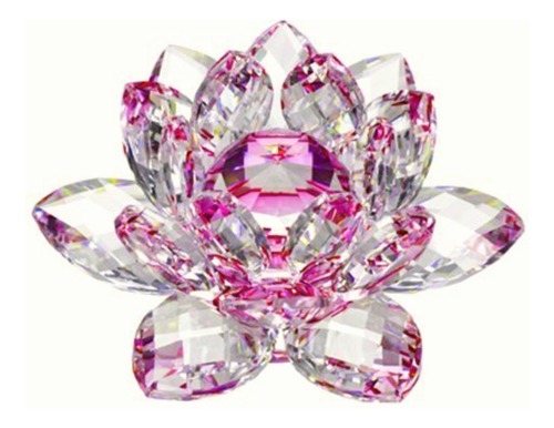 Amlong Crystal Flor De Loto De Cristal Con Caja De Regalo,