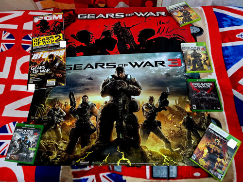 Pack5juegos Xbox360/one Gears Of War + Autógrafo'rodferguson (Usado)