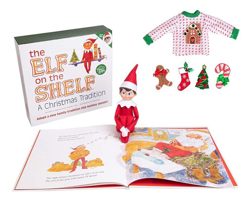Elf On The Shelf Boy Con Un Conjunto De Suéter Navideño