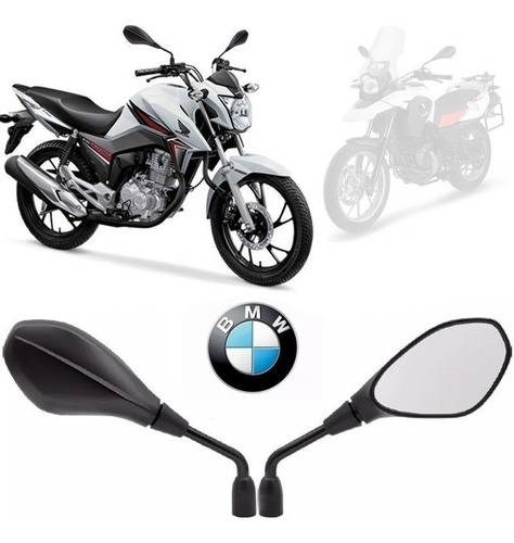 Retrovisor Gs 650 F800 Bmw Fixo Rosca Honda Promoção 