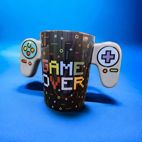 Taza Mug Ceramica Gamer Game Over Control Joystick