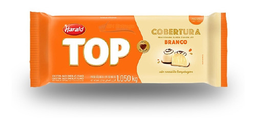 Cobertura Fracionada Harald Top 1,05 Kg Chocolate Branco 