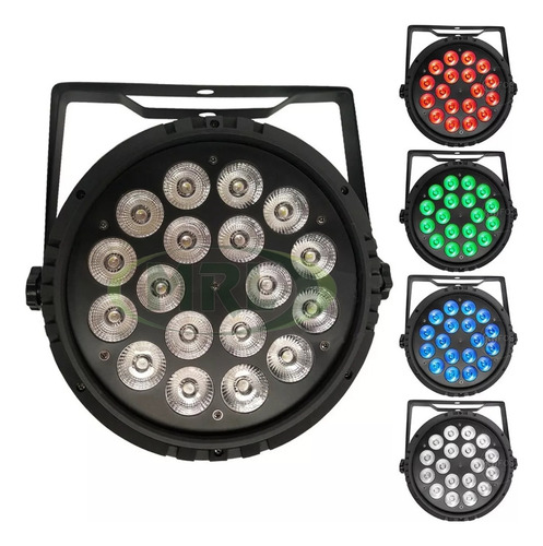 12 Refletor Par 64 18 Leds 12w Rgbw Quadriled Dmx Dj