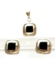 Comprar  Juego Hermoso De Plata 925 Dije+ Aretes+ Cadena Elegante
