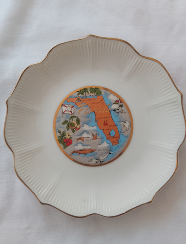 Plato De Los Años 60s Porcelana Japonesa 