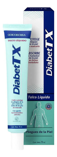 Talco Liquido Protege La Piel Diabettx Goicoechea 70ml X1u