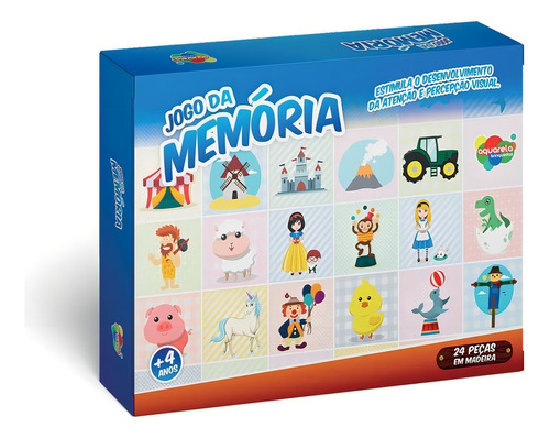 Jogo Da Memoria Fazenda 24 Pcs