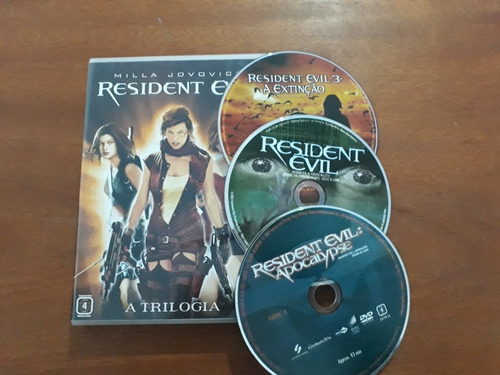 Dvd Resident Evil A Trilogia Milla Jovovich  D21