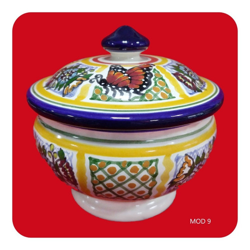 Imagen 4 de 10 de Set 3 Alhajeros De Talavera Poblana Acabado Fino Color Lhj