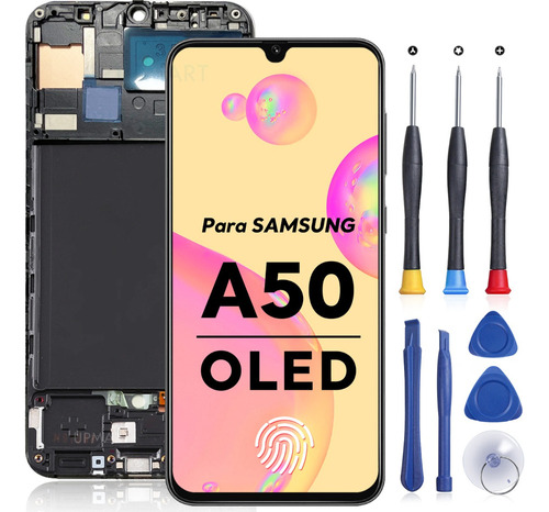 Pantalla For Samsung A50 A30 A505 Display Oled Con Marco