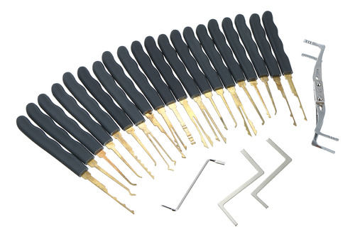 Kit De 24pcs Para Abrir Cerraduras Con Candado Transparente