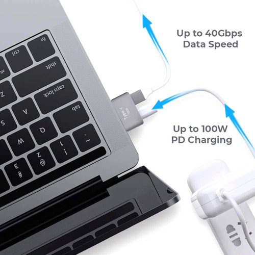Extensor Corto Usb Dual Tipo-c Adaptador De Extensión Macho