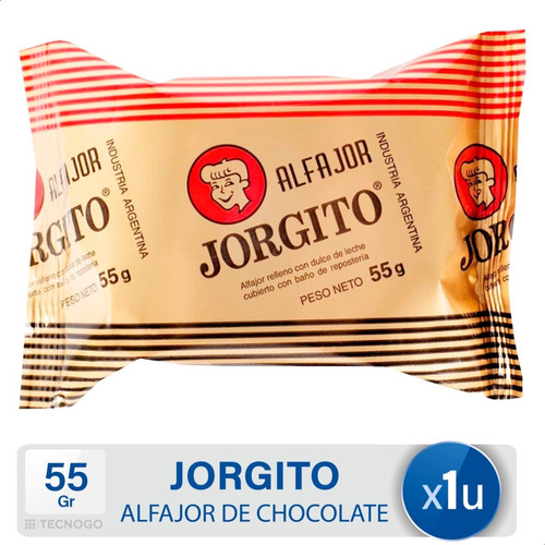  Alfajor Jorgito Chocolate Dulce De Leche - Mejor Precio