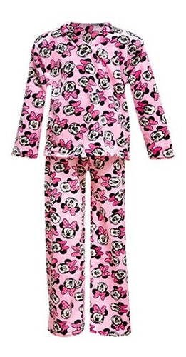 Pijama De 2 Piezas Termica Microfibra Niña Minnie 8 10 Y 12
