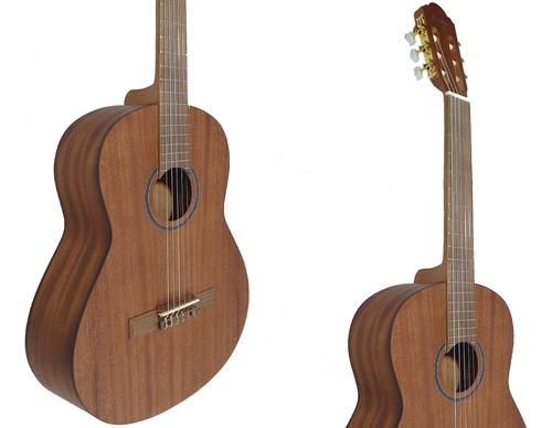 Guitarra Criolla Clasica Bamboo Gc-39 Mahogany Con Funda 