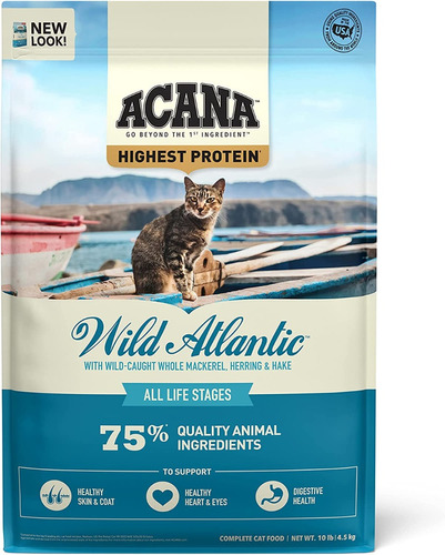 Alimento Para Gato Acana New Atlantic Toda Etapa De 4.5 Kg
