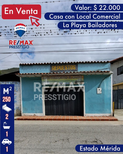 Casa Con Local Comercial Y Galpón La Playa Via Principal, Av Bolivar, Sector El Verde