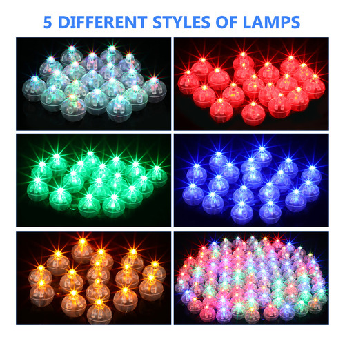 / Mini Lámpara Led Con Forma De Bola Pequeña, 100 Unidades