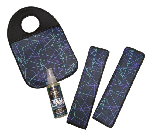 Combo Cubre Cinturón + Bolsa De Basura Para Auto Y Perfume Lineal