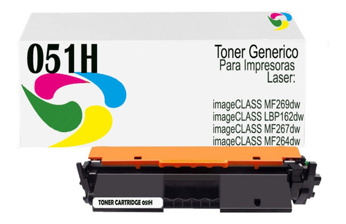 Toner 051h Generico Para Imageclass Lbp162dw/mf264dw/mf267dw