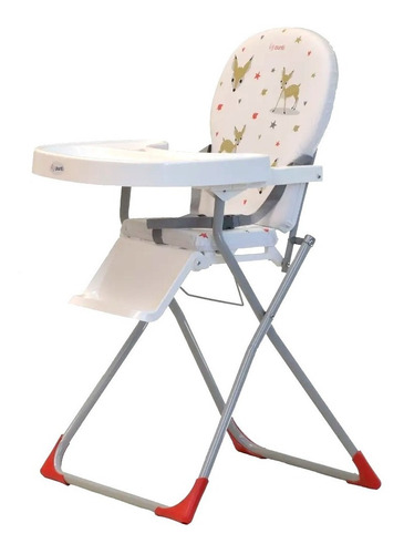 Silla De Comer Bebe Punti Tafi Plegable Alta Con Bandeja