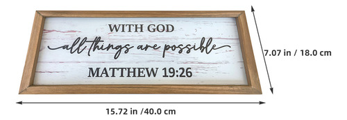 Letreros De Madera Inspiradores: Placas De Madera Espiritual