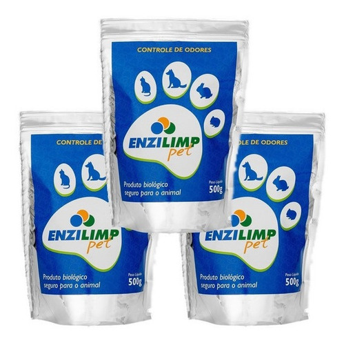 Imagem 2 de 4 de Enzilimp Pet Biodegrador - Tira Odor Urina Fezes 500g