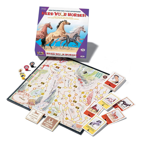 Rebia De Su Juego De Mesa De Caballos