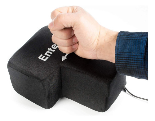 Botón Gigante De Enter Para Antiestrés Entrada Usb